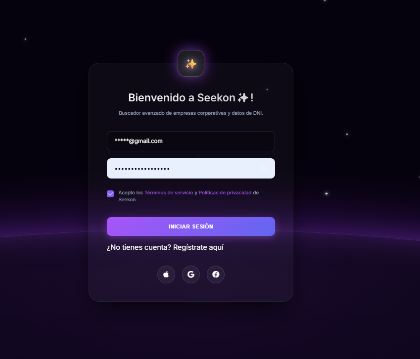 Dashboard Seekon 1